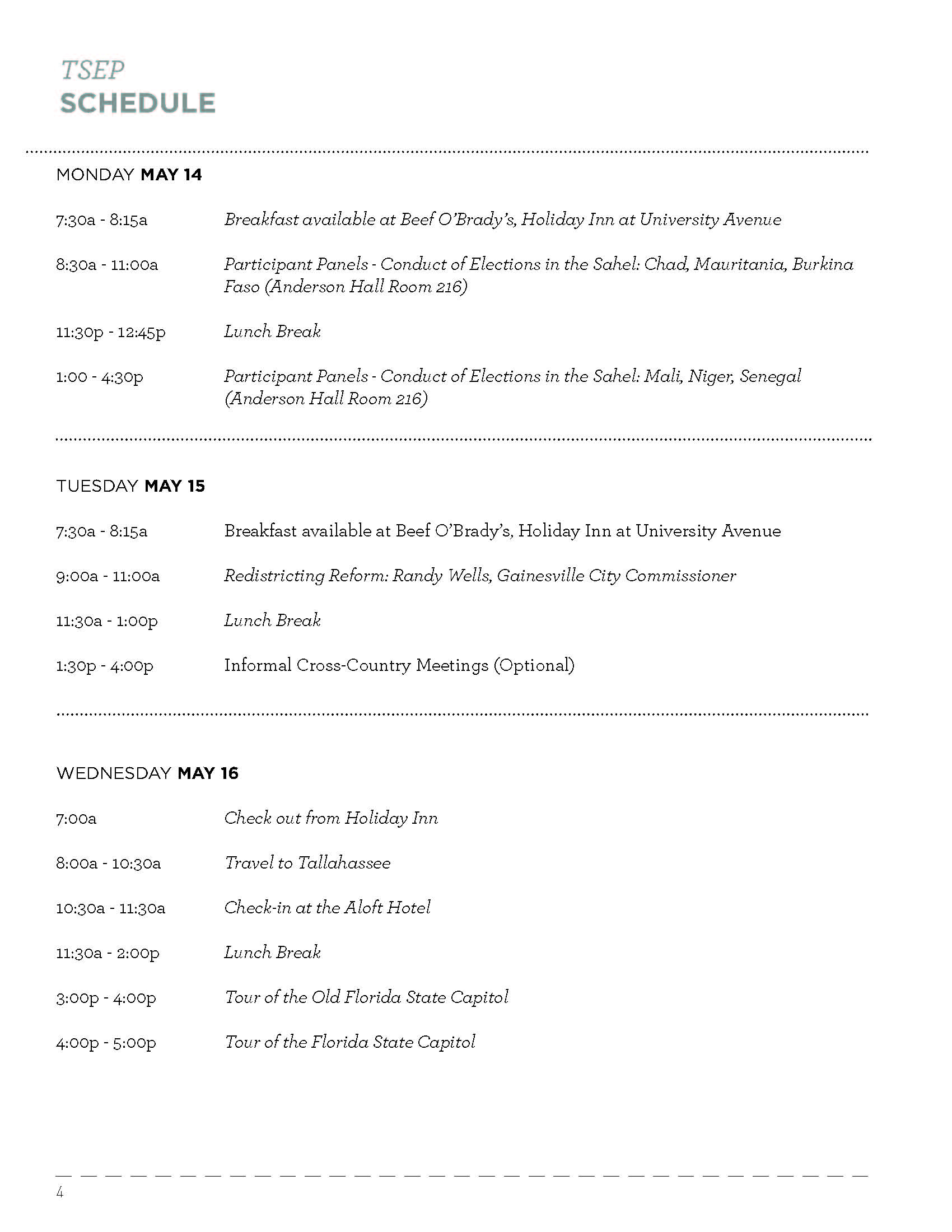 2012 Program Schedule 3