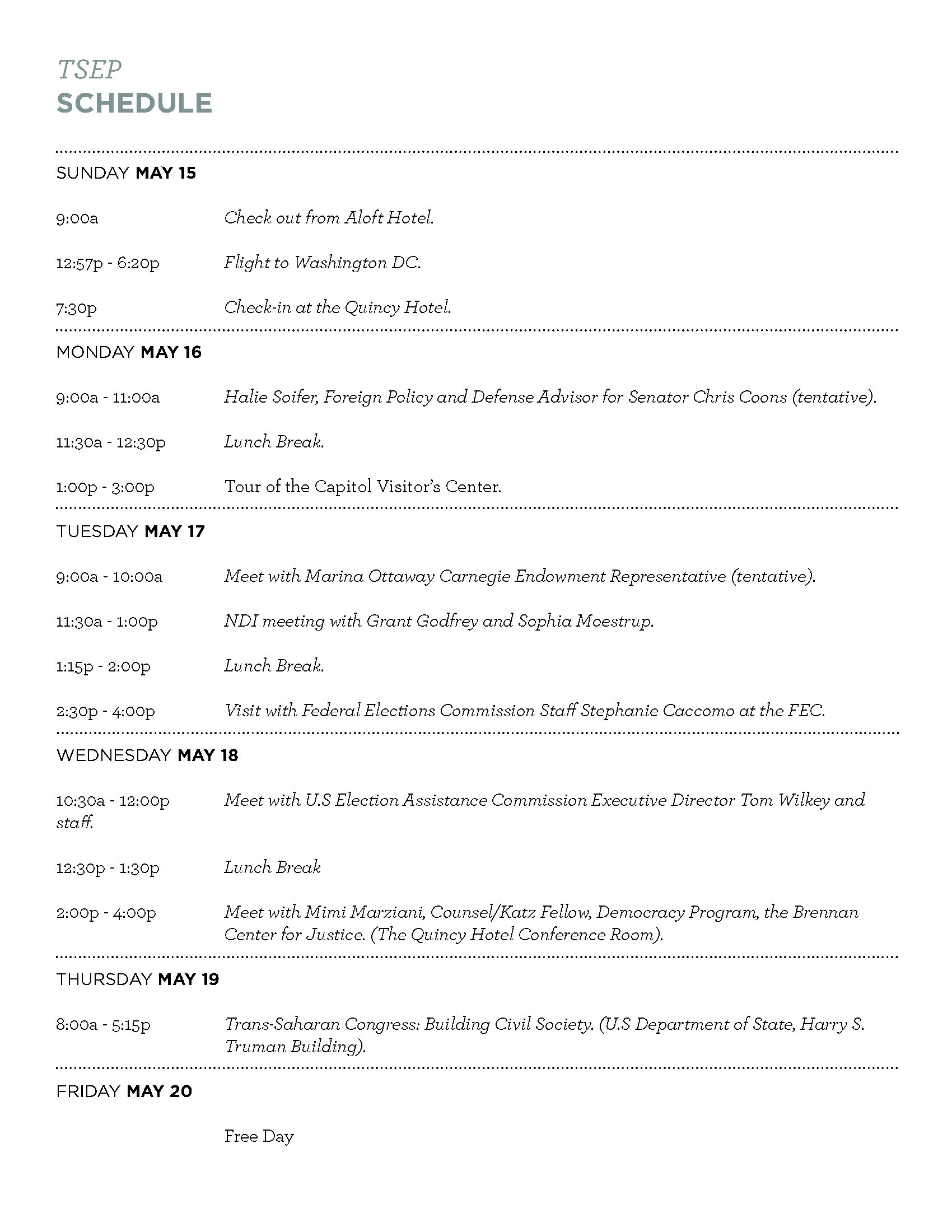 2011 Program Schedule 4