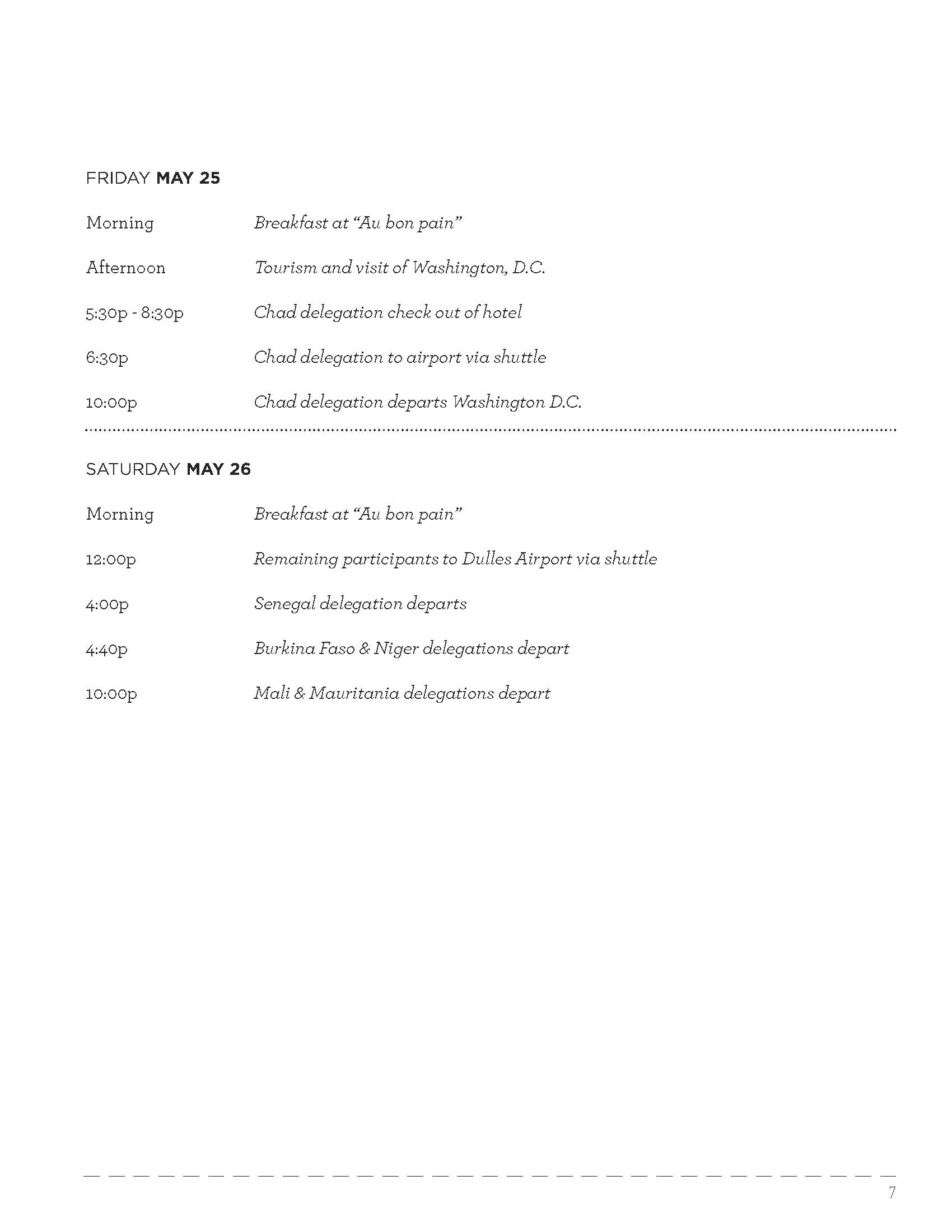 2012 Program Schedule 6